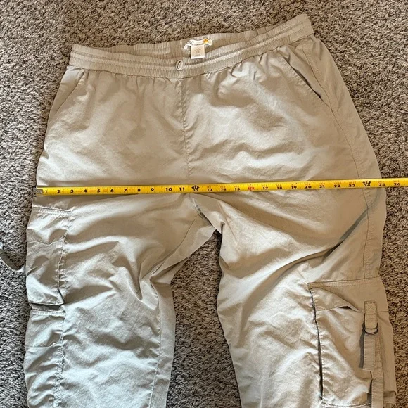 Women’s C&C California Cargo Pants - Light Gray Size XL - Picture 12 of 13